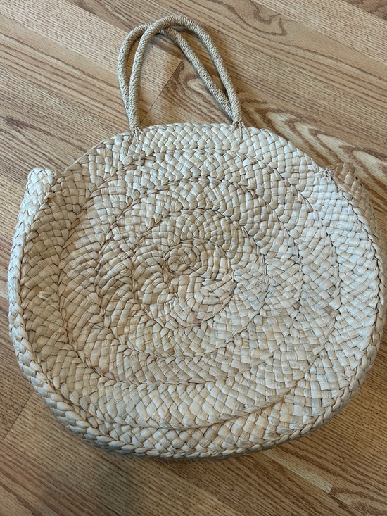 Anthropologie Handbags - Straw Tote Maud Fourier Paris x Anthropologie Handmade Natural Straw Boho Bag